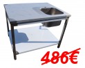 TABLE CENTRALE DU CHEF L 1125 P 900 H 900