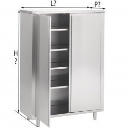 HOGE KAST MET DRAAIDEUREN...